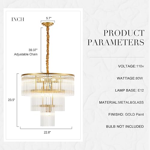 Miniatura 2 de Paquete de 3 luces colgantes colgantes para isla de cocina, moderna lámpara de cristal de metal dorado para cocina, comedor, vestíbulo, pasillo,