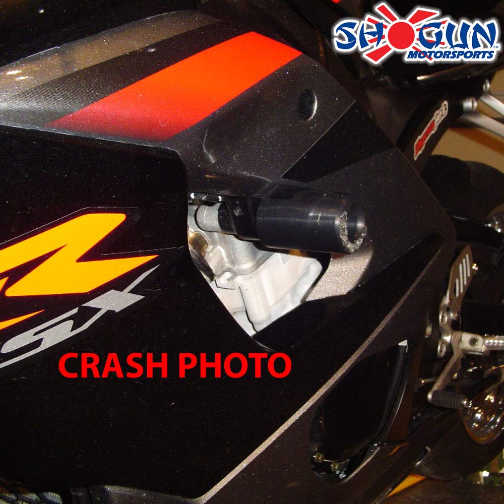 750-5409 No Cut Black Frame Sliders Suzuki GSXR600/750