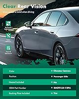 Vista 2 de SCITOO Espejo retrovisor lateral derecho del pasajero, ajustable para HYUNDAI ELANTRA 2011-2016 SIN CALEFACCIÓN, vidrio de repuesto para espejo