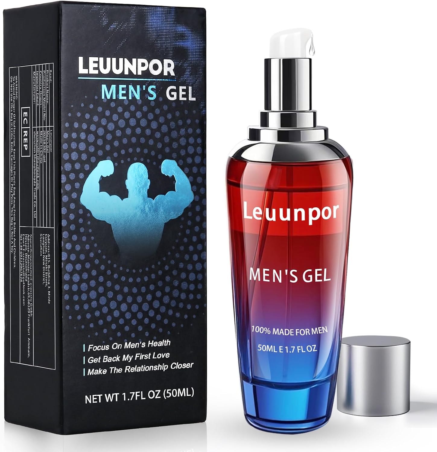 Men's Enhancement Gel, Male Enhancement Cream for Men for Huge Enhanced Size, Enlarge Thickness, Strength, and Prolonged Performance