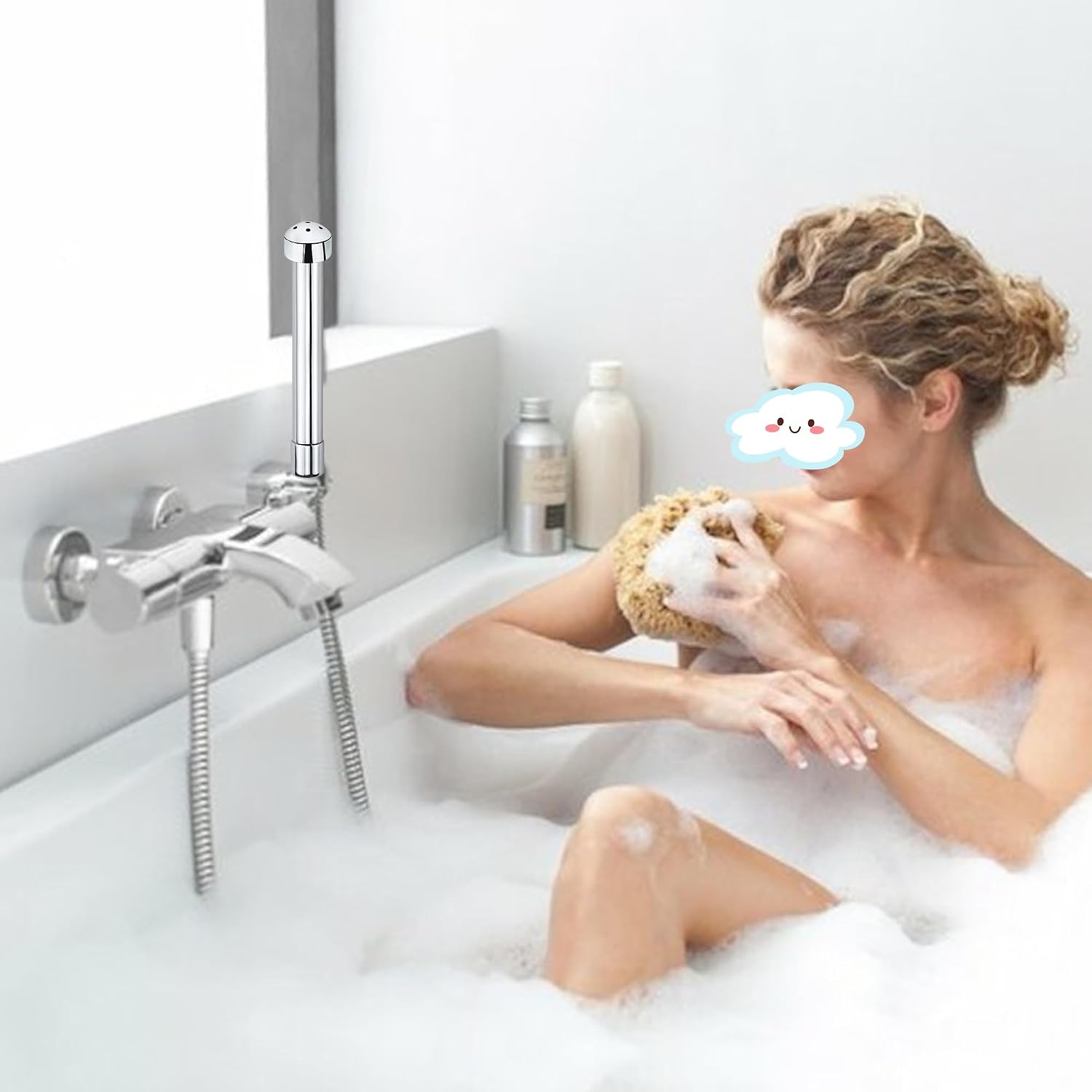 Aluminium 3 Shower Heads Water Nozzle Anal Douche Vaginal Cleaning Kit + Velvet Carry Bag image 5