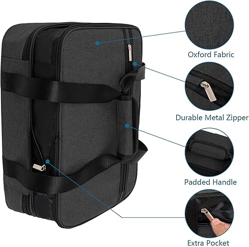 Miniatura 4 de Cazuela aislada, portador de cazuela para alimentos calientes o fríos, bolsa transportadora de platos expandible, bolsa portátil para tartas, bolsa