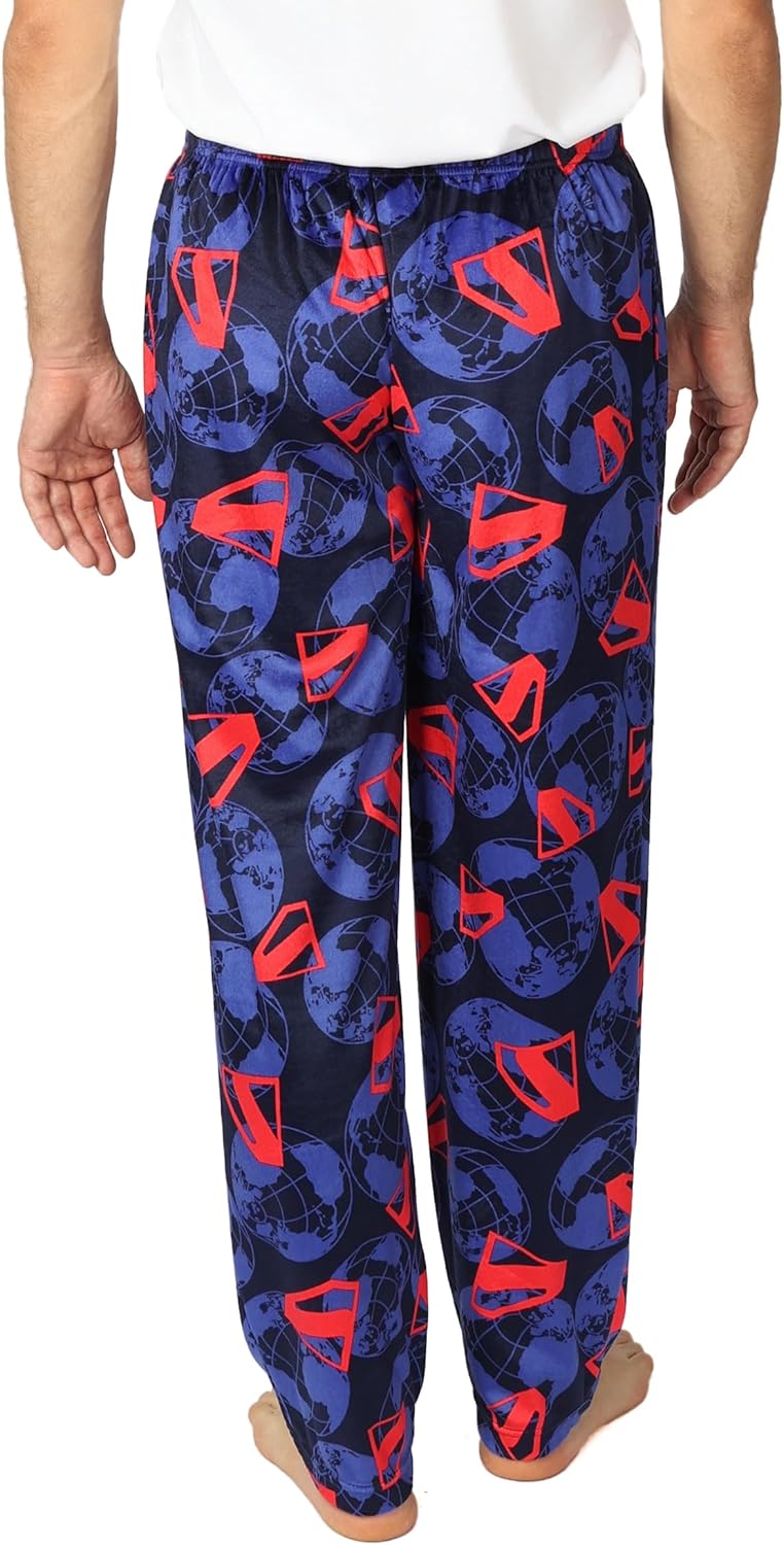 Superman mens Pajama Pants, Lounge Bottoms With Drawstring, Ultra-soft & Comfortable - Image 3