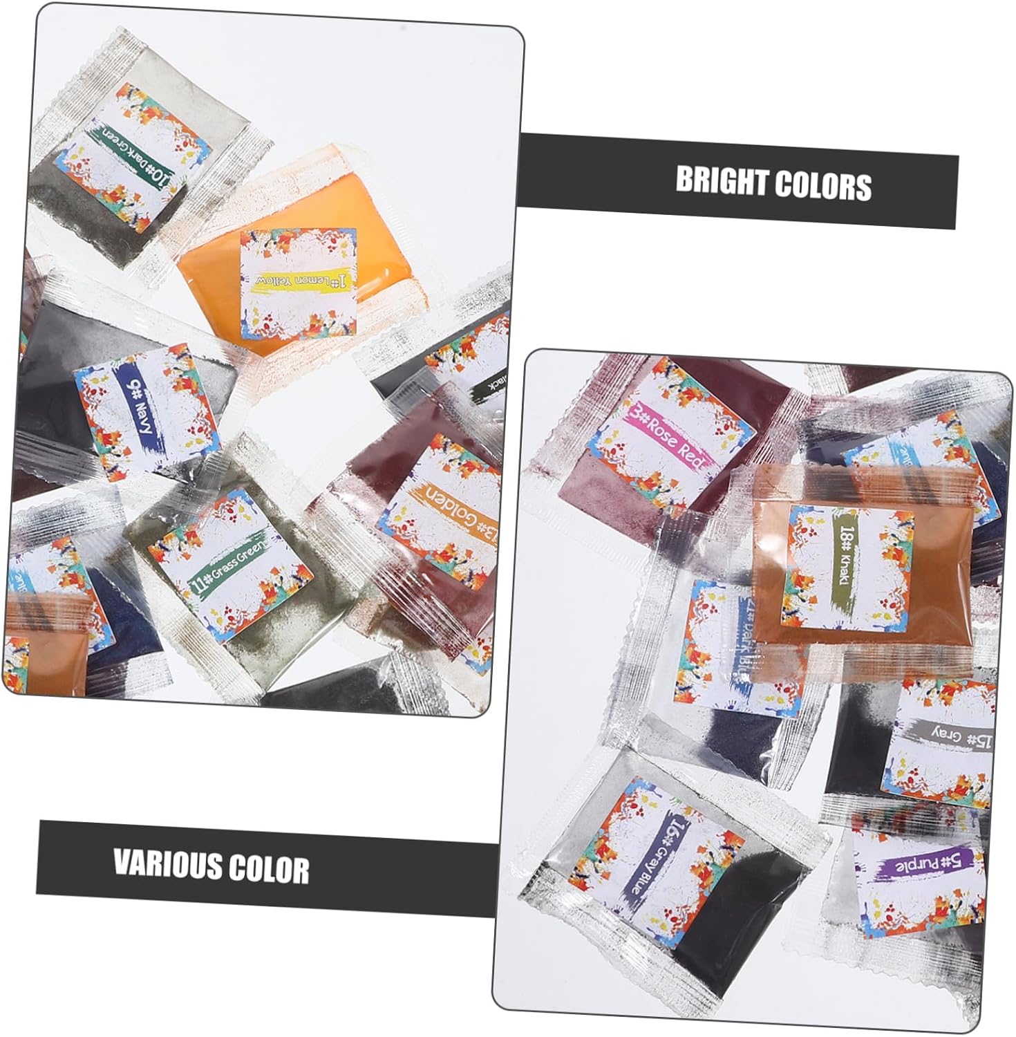 NUOBESTY 26pcs Tie Dye Pigment Tie Dye Supplies Clothes Refill Packets DIY Party ing Refills Clothes - Kit Kit Multicolor - Pigment Powder
