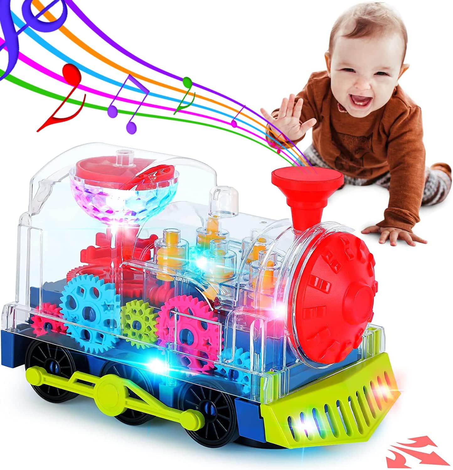 Lumi Glotion JAWSEU Gear Train, Electric Transparent Walking Gear