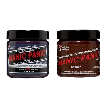 MANIC PANIC Mocha Mousse Bundle with Dark Star Gray & SuperNatural Cobra Brown Hair Dye