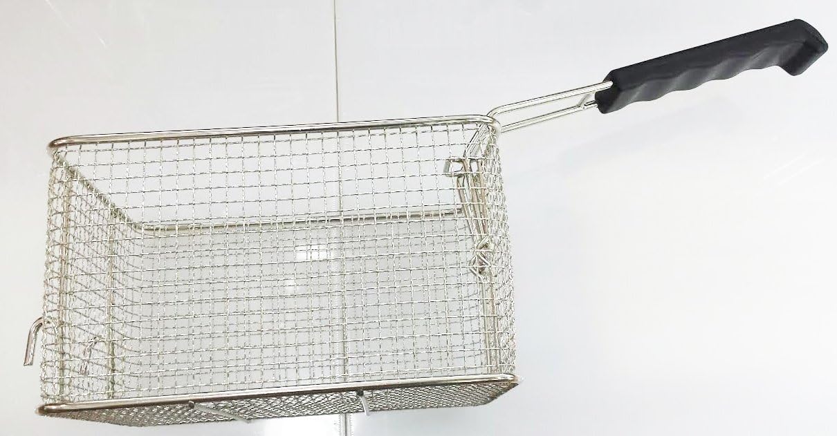 9.5" L x 7.25"W S/S Fryer Basket Replacement