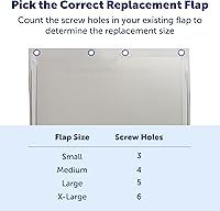 Vista 11 de Solapa de reemplazo para la puerta de mascotas, de PetSafe, XL, Marrón