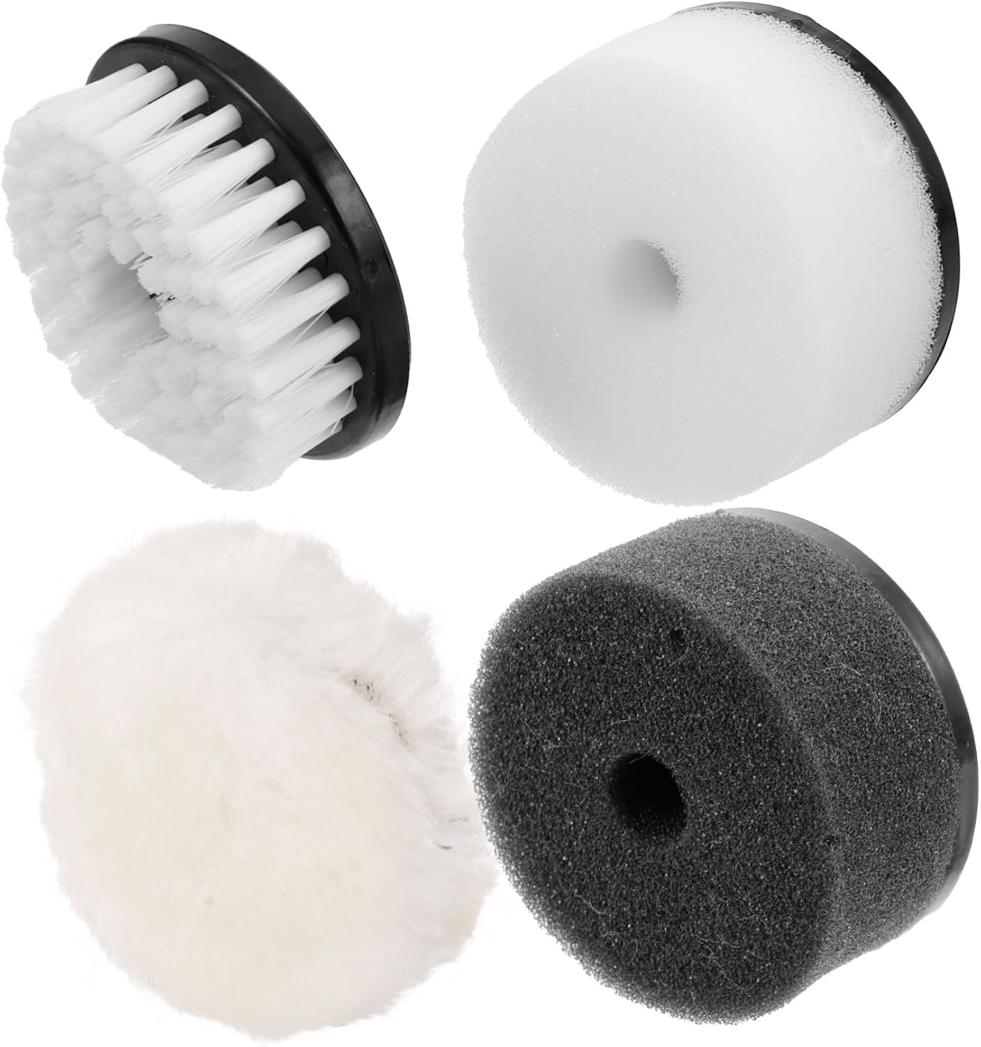 Didiseaon 3sets Shoe Polish White Shoes Cleaner Polisher Brush Suede Brush for Polishing Polishing Pad Electric Polisher 4pcs*3