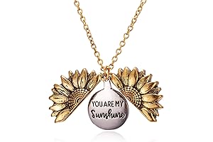 You Are My Sunshine Sunflower Necklace