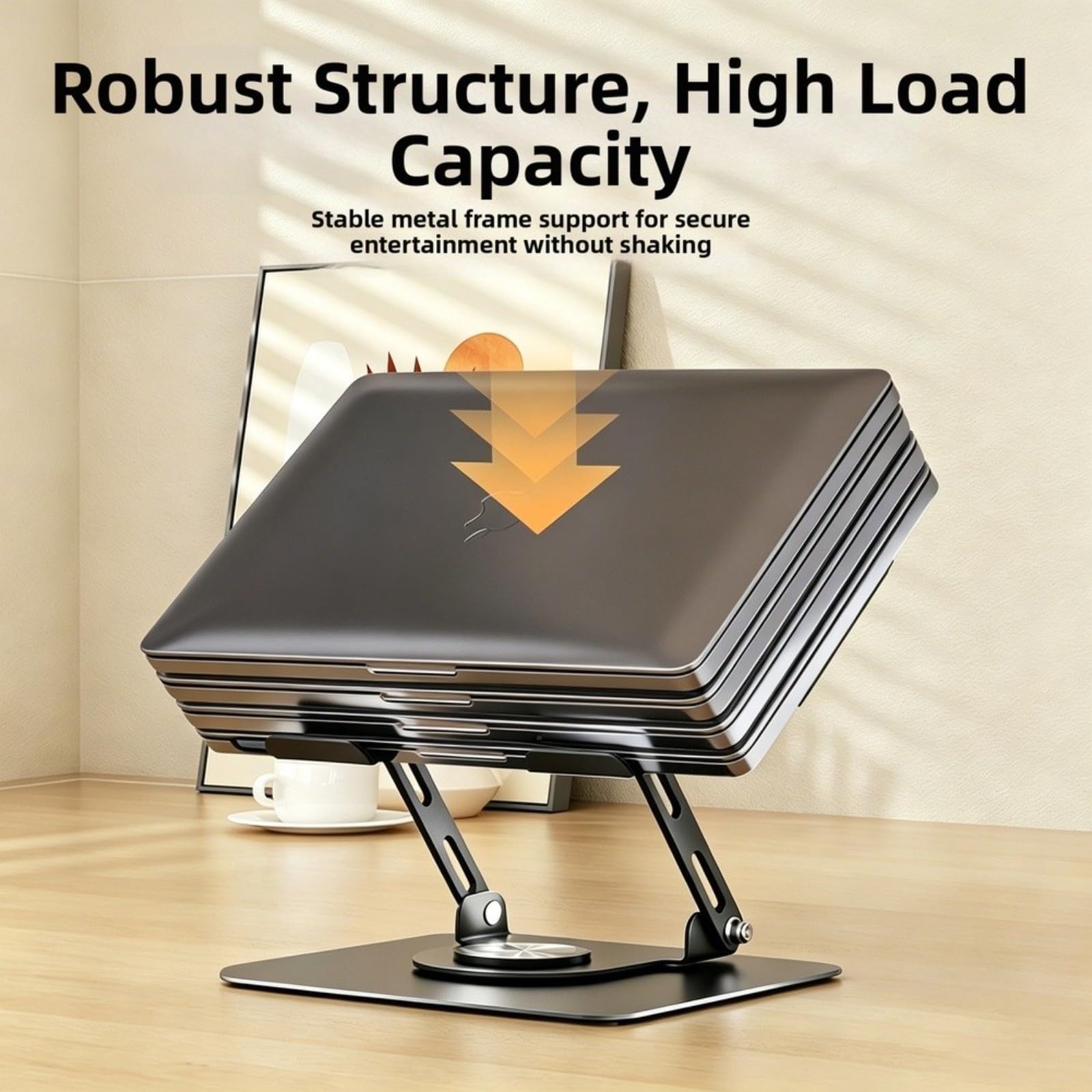 Docking station USB 3.0 con alloggiamento in alluminio, supporto pieghevole per laptop di tipo C per collegamento e raffreddamento, salvaspazio, grigio