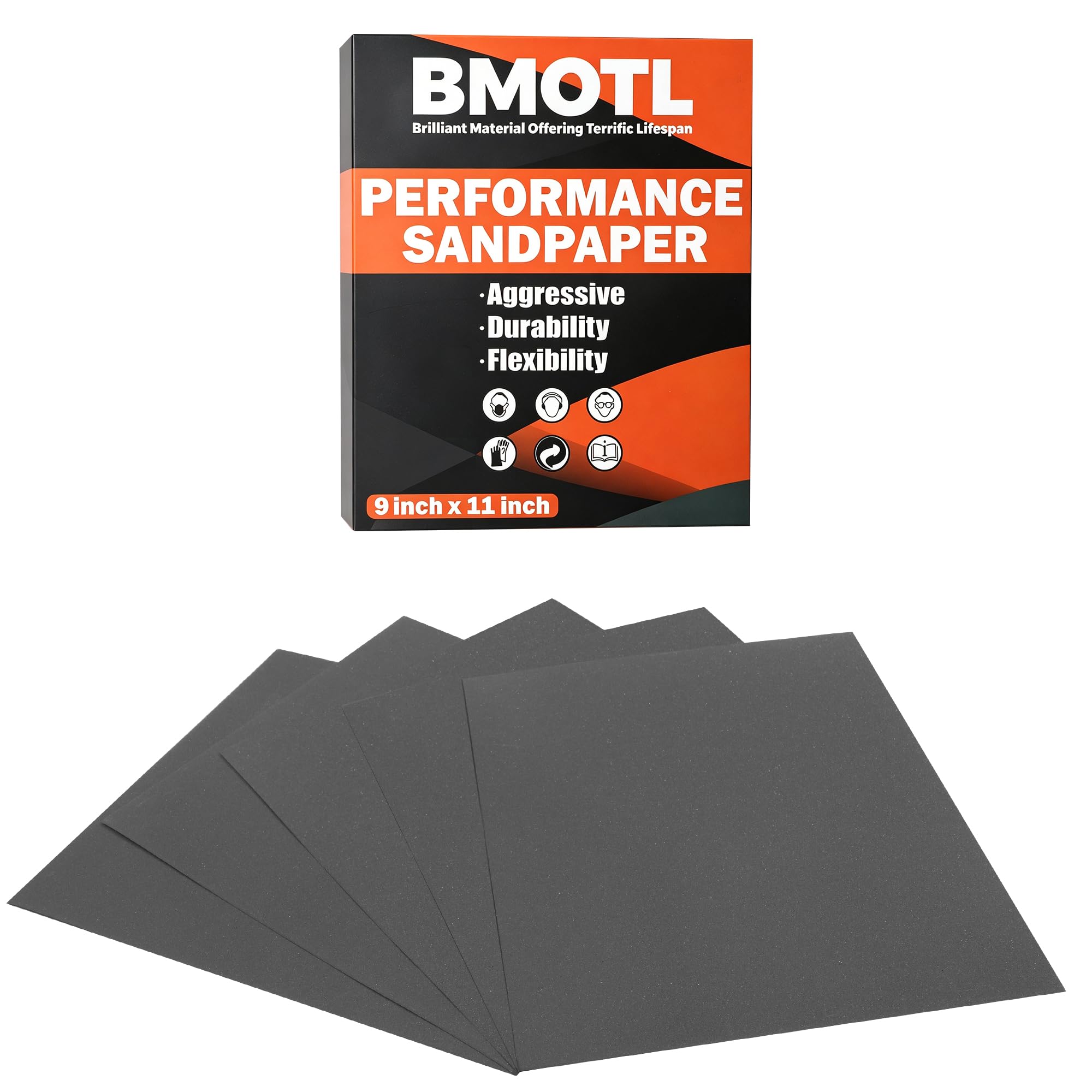 Sandpaper Sheets Assortment - 42 Pcs, 120-5000 Grit -11 Sandpaper Sheets Assortment - 42 Pcs, 120-5000 Grit -11