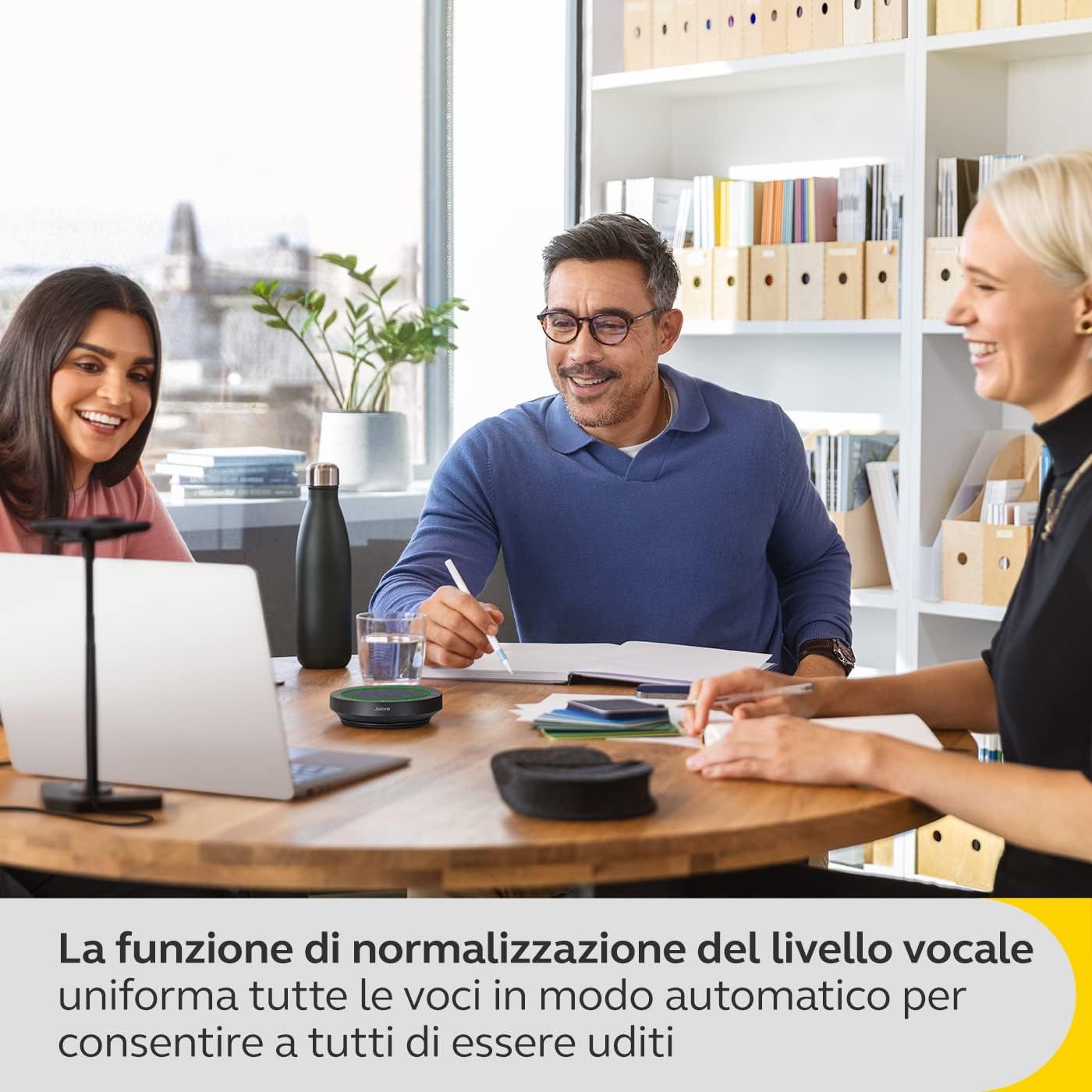 Jabra Speak 2 55 Viva Voce Bluetooth Wireless, 4 microfoni, cancellazione del rumore, altoparlante full range da 50 mm, audio a banda larga, compatto e portatile Certificato MS Teams Grigio scuro
