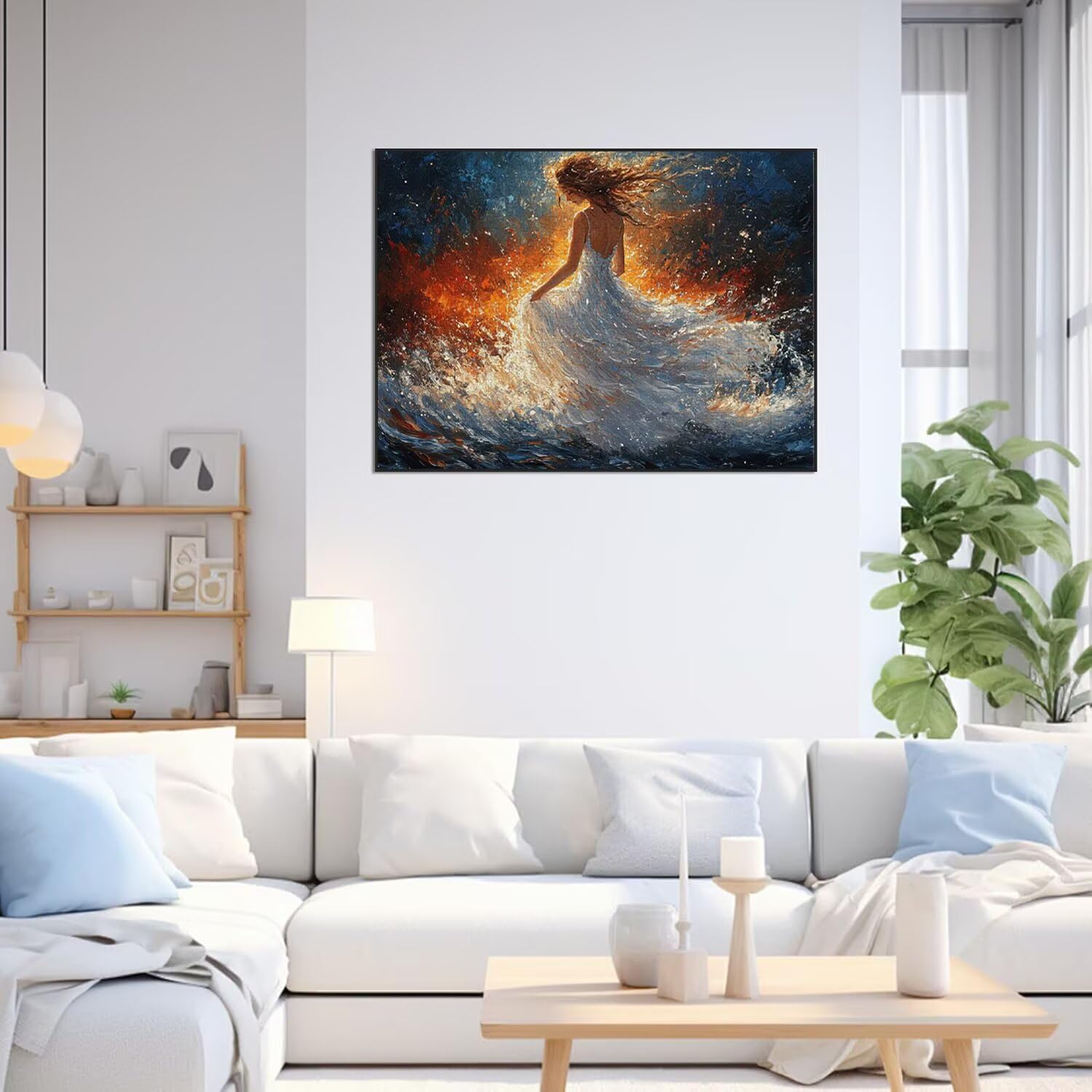 Puzzle 5000 Teile für Erwachsene, 3D Puzzle Frau Holzpuzzles, n-655 | Puzzlematte Abstrakt, Heimunterhaltung, Entspannung Meditationspuzzle, Impossible Klassische Jigsaw Puzzles, Home Decoration