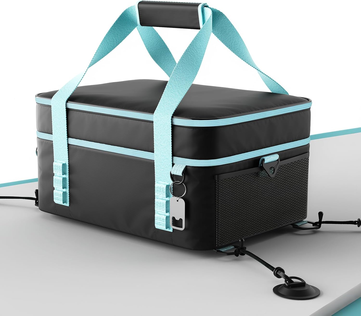 YEEGO DIRECT Paddle Board Cooler Waterproof,50L Double Deck Insulated SUP Cooler Fits 50 Cans,Detachable Bottle Opener,Ice Chest & Cooler Seat, Paddle Board Accessories for Kayaking Beach Camping