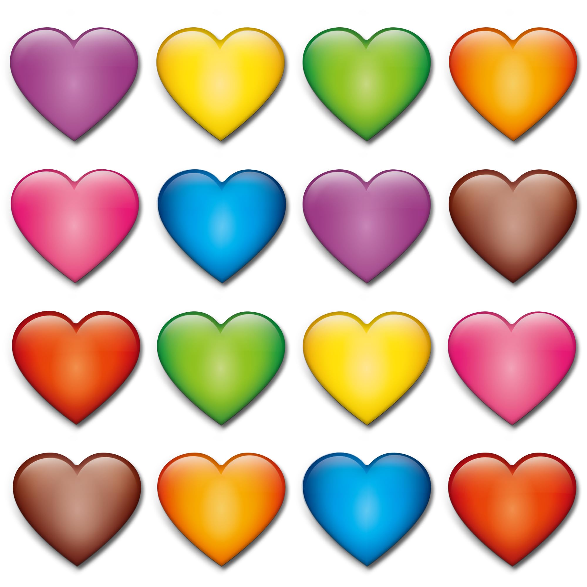 Imanes de nevera con forma de corazón antideslizantes para sujetar notas sin rayar la pizarra