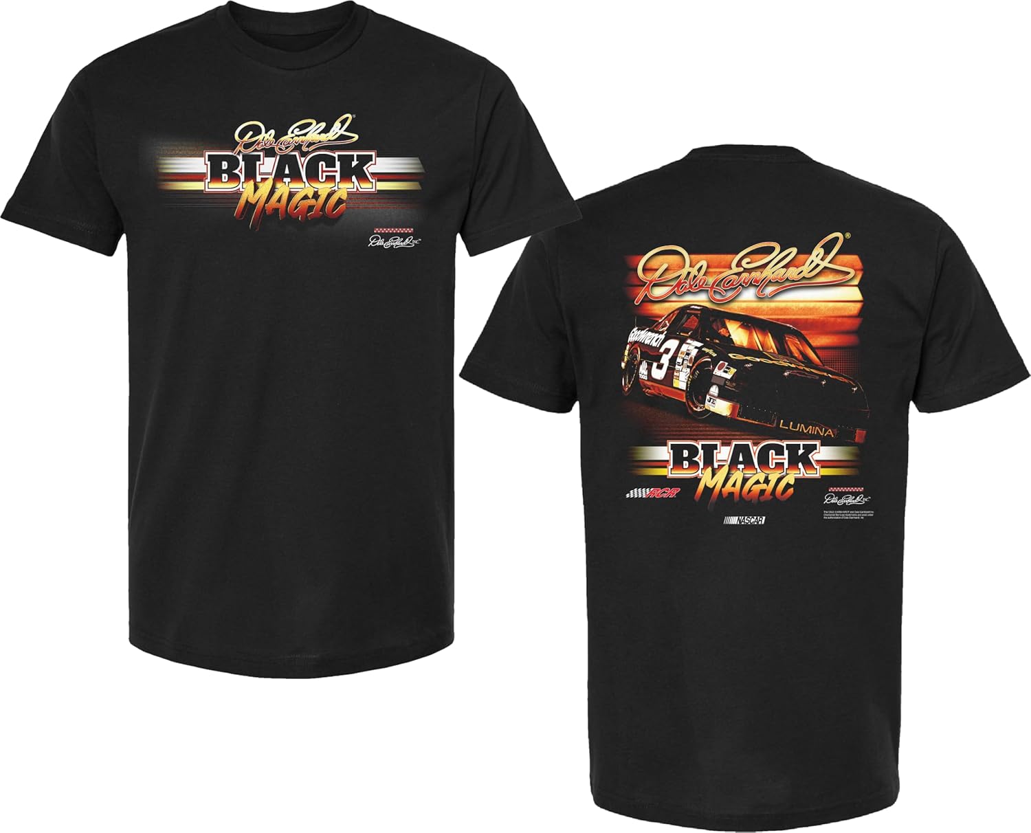 Dale Earnhardt Sr. #3 NASCAR Black Magic Intimidator Black Shirt