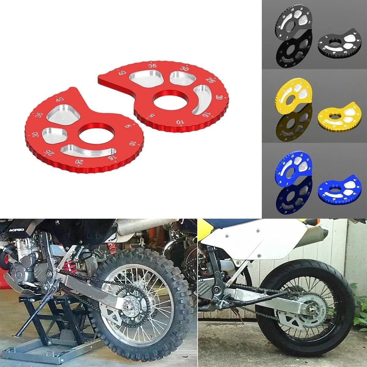 Ajustador de Tensor de Cadena Para Suzuki DRZ400 2000-2017 Tensor de Cadena