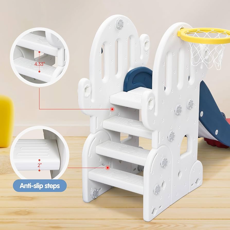 Amazon.com: 7 in 1 Toddler Slide and Swing Set, Kids