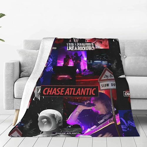 Miniatura 2 de Chase Atlantic - Manta de franela con impresión 3D, súper suave, duradera, decoración del hogar, cálida manta para sofá de oficina