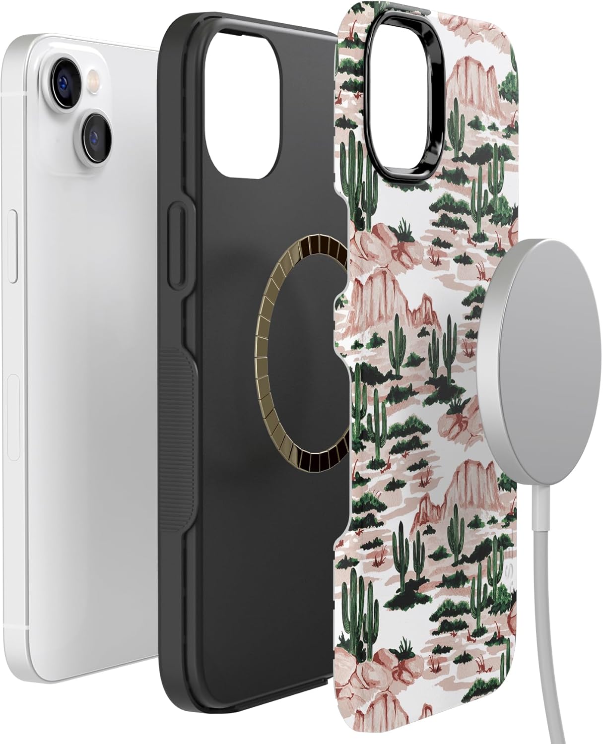 Casely iPhone 14 Case | Gold Rush | Desert | Bold Protective Design | Compatible with MagSafe