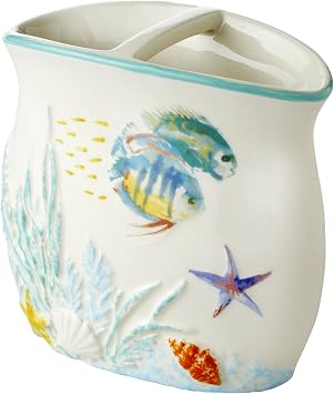 SKL Home Ocean Watercolor Toothbrush Holder