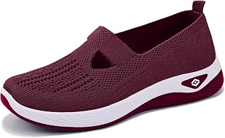 Zapatillas Ortopedicas Mujer,Zapatos Ortopédicos con Malla para Caminar Verano 2026 Zapatillas Comodos Ligeros sin Cordones Deporte Sandalias Palas Plataforma Transpirables Antideslizantes Deportivas