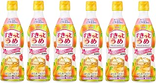【6瓶】朝日饮料 手工糖浆 贴身美味 470ml × 6瓶[稀释用]塑料瓶