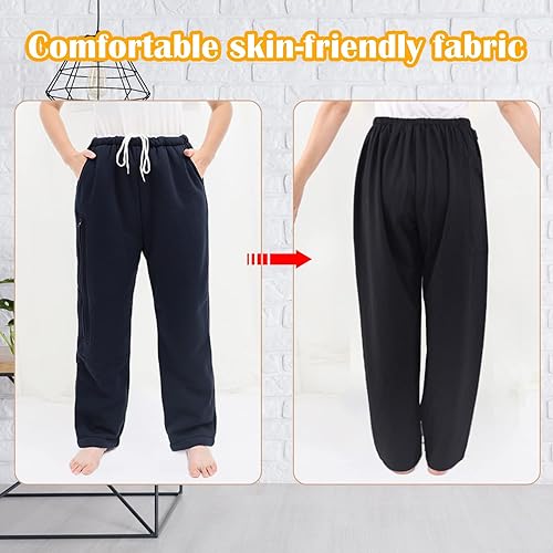 Miniatura 5 de Pantalones de bolsa de pierna de catéter, soporte para pantalones de orina para hombresmujeres, suministros de catéter compatibles con Foley,