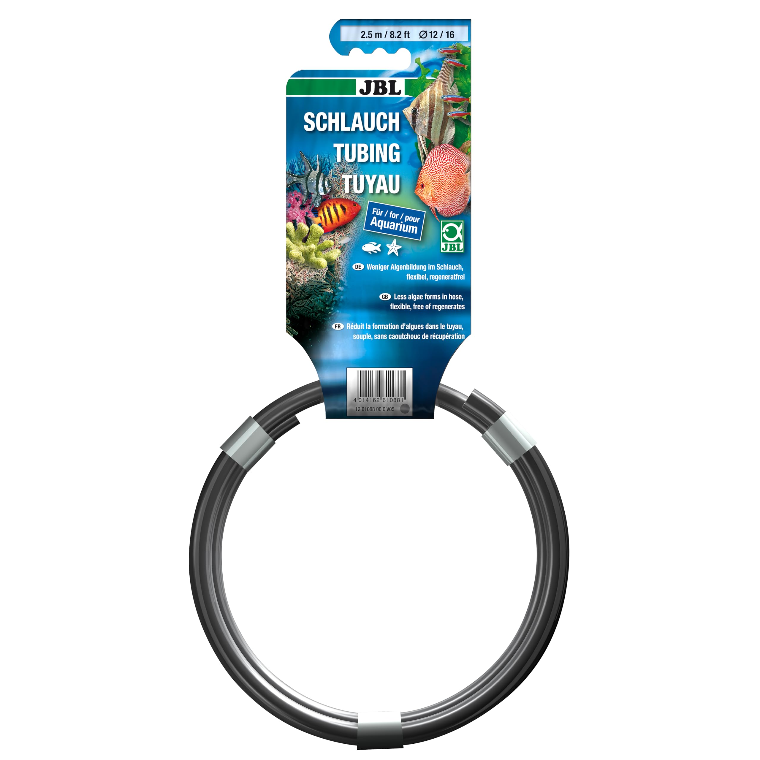 JBL Air Hose2.5 m length, 12/16 mm diameter, Grey , Aqua Hose, 6108800