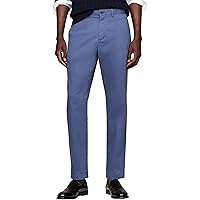 Tommy Hilfiger Uomo Pantaloni Chino Tapered Fit, Blu (Aegean Sea)