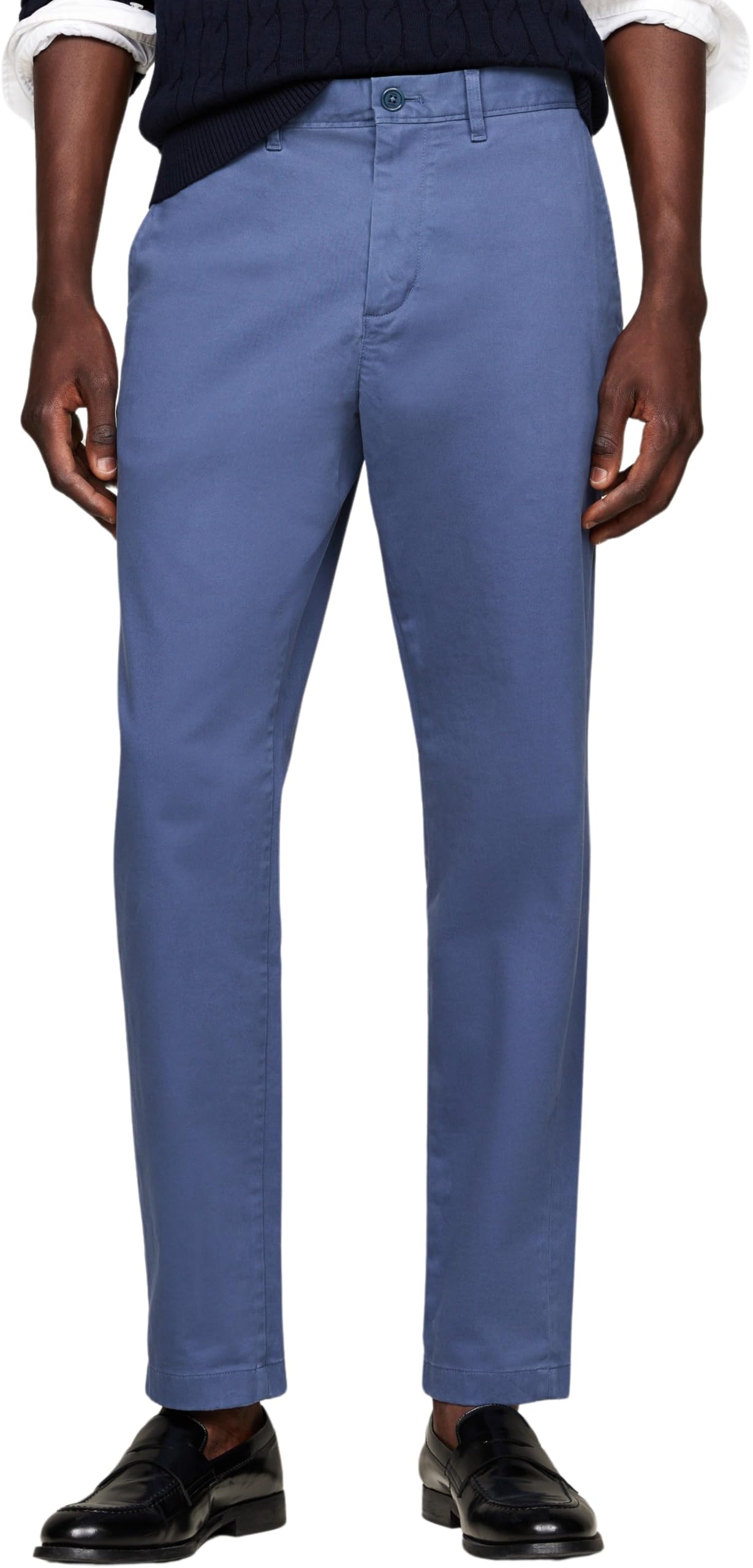Tommy Hilfiger Men’s Tapered Fit Chinos, Blue (Aegean Sea), 33W/30L