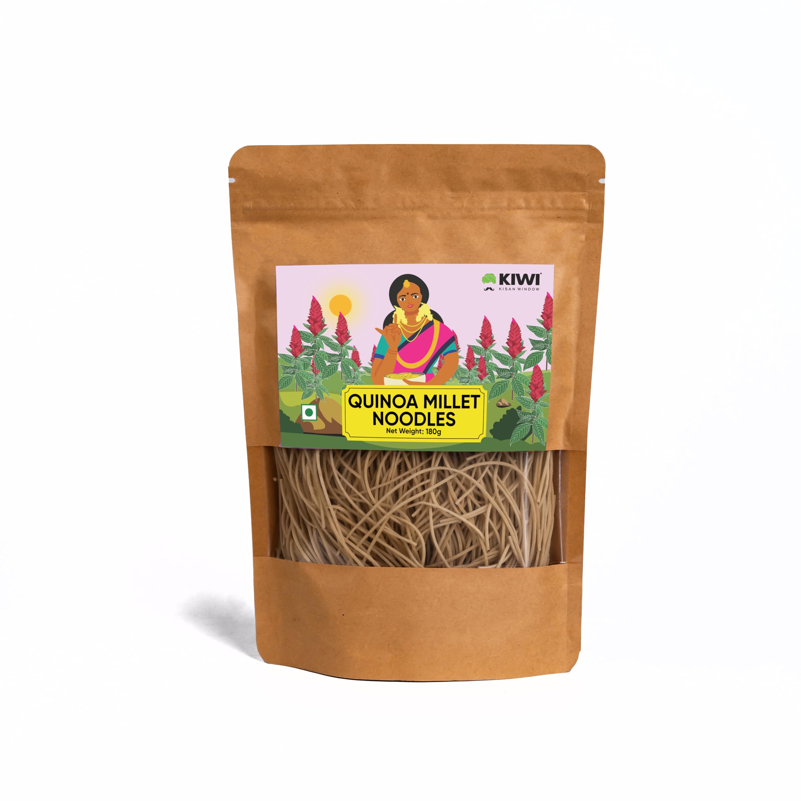KIWI (Kisan Window) Millet Noodles- Quinoa Noodles -180g | Organically Sourced | Ready to Cook | Rich In Protein & Fiber -180g (B0D9HGZY5P) Amazon Price History, Amazon Price Tracker