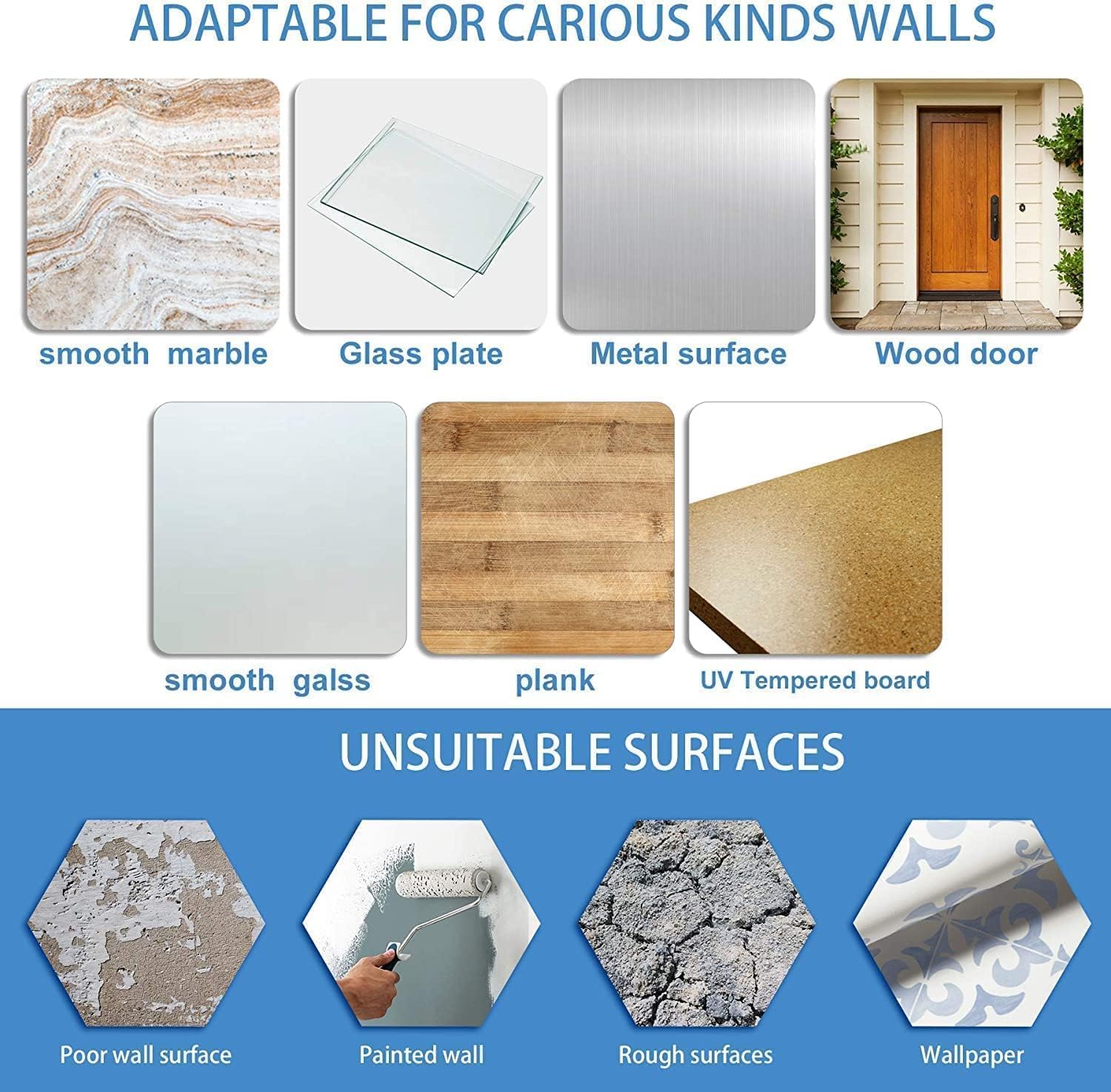 Self Adhesive Wall Hooks - Damage-Free Hanging -4