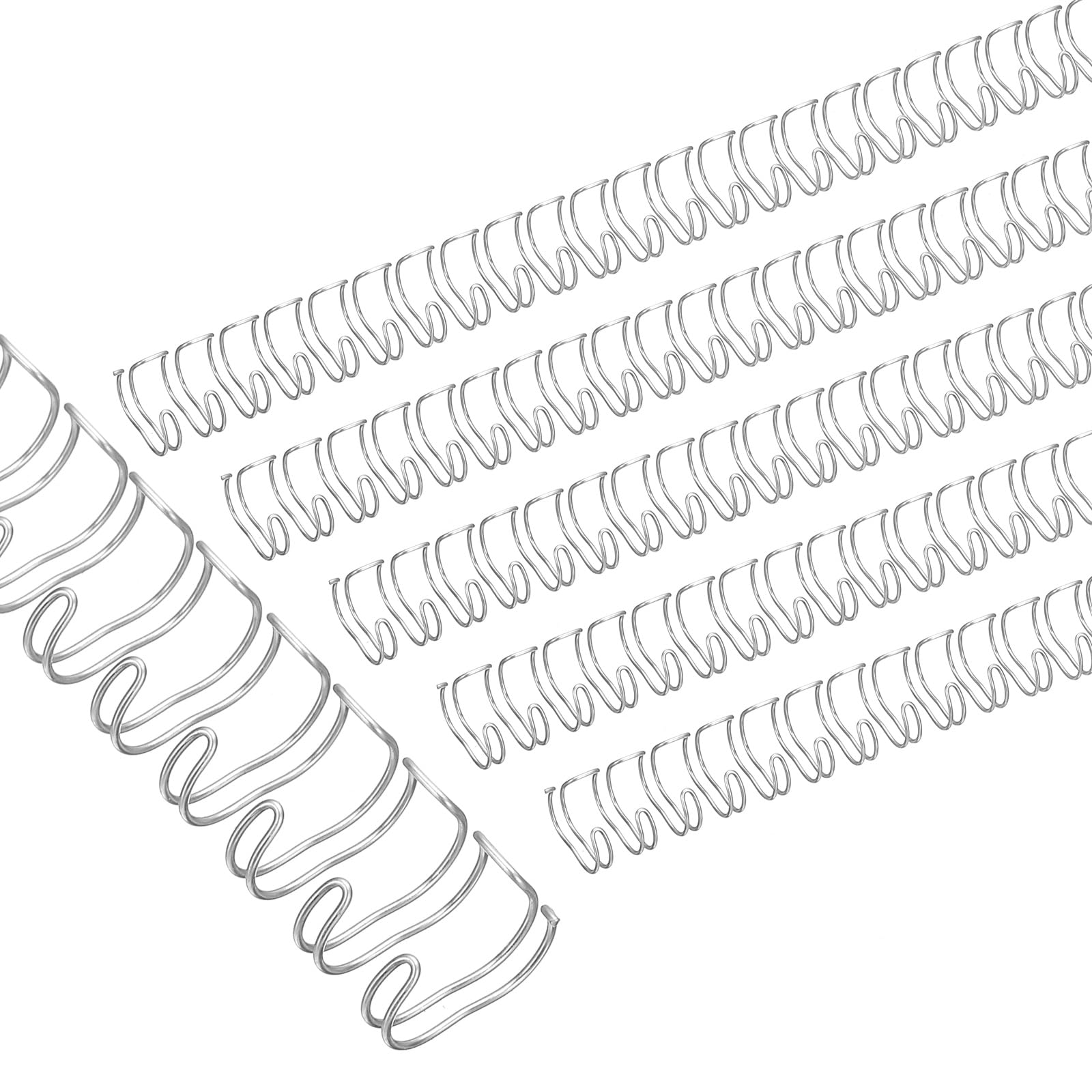 PATIKIL 10mm (3/8") Double Loop Wire Binding Combs