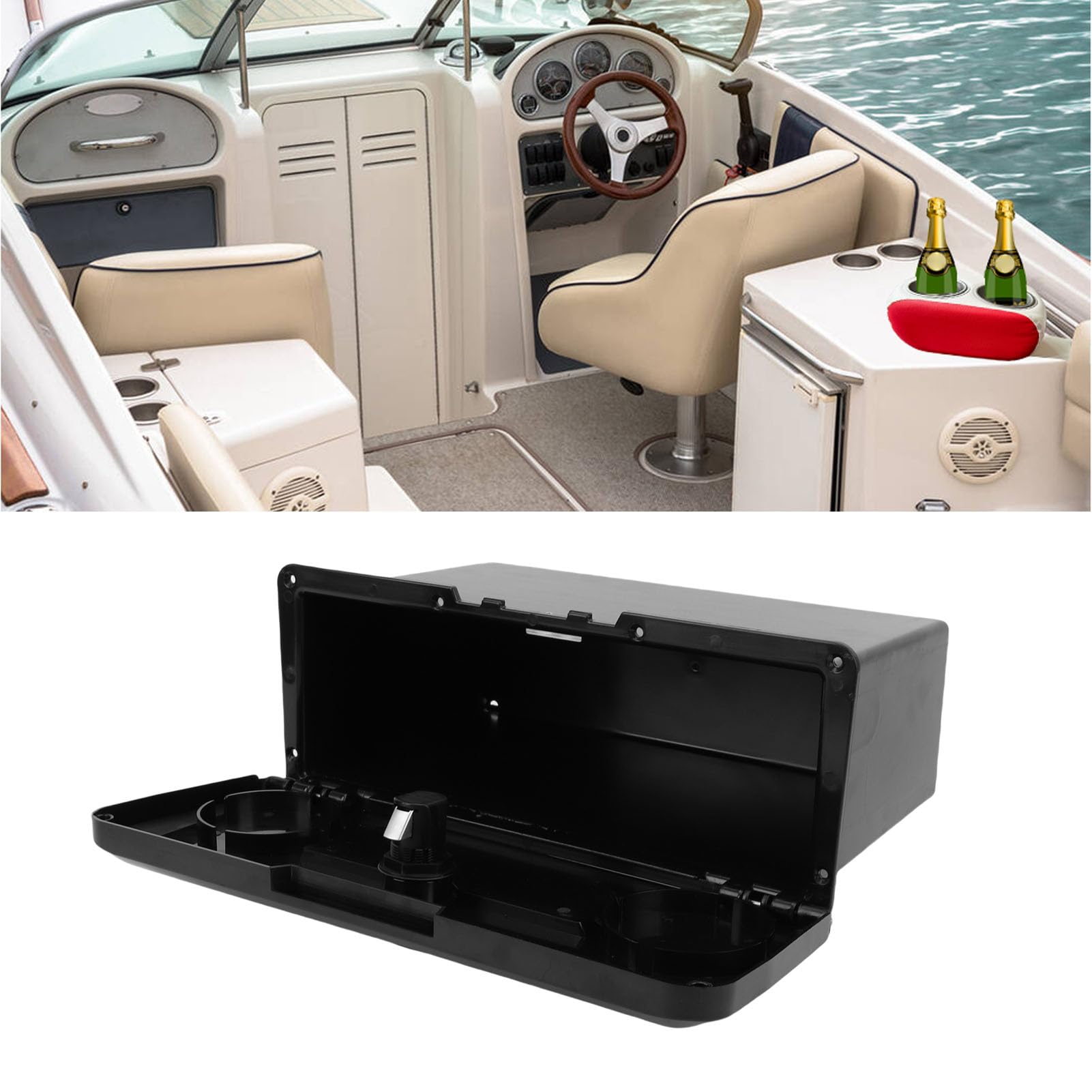 Compartimento Stoccaggio Barca, ABS Glove Box Dete Deck Sostituzione con Chiusura a Bottone Nascosta per Tagli Pesca, Barche a Vela, Yacht, Portello Accesso per Pioggia
