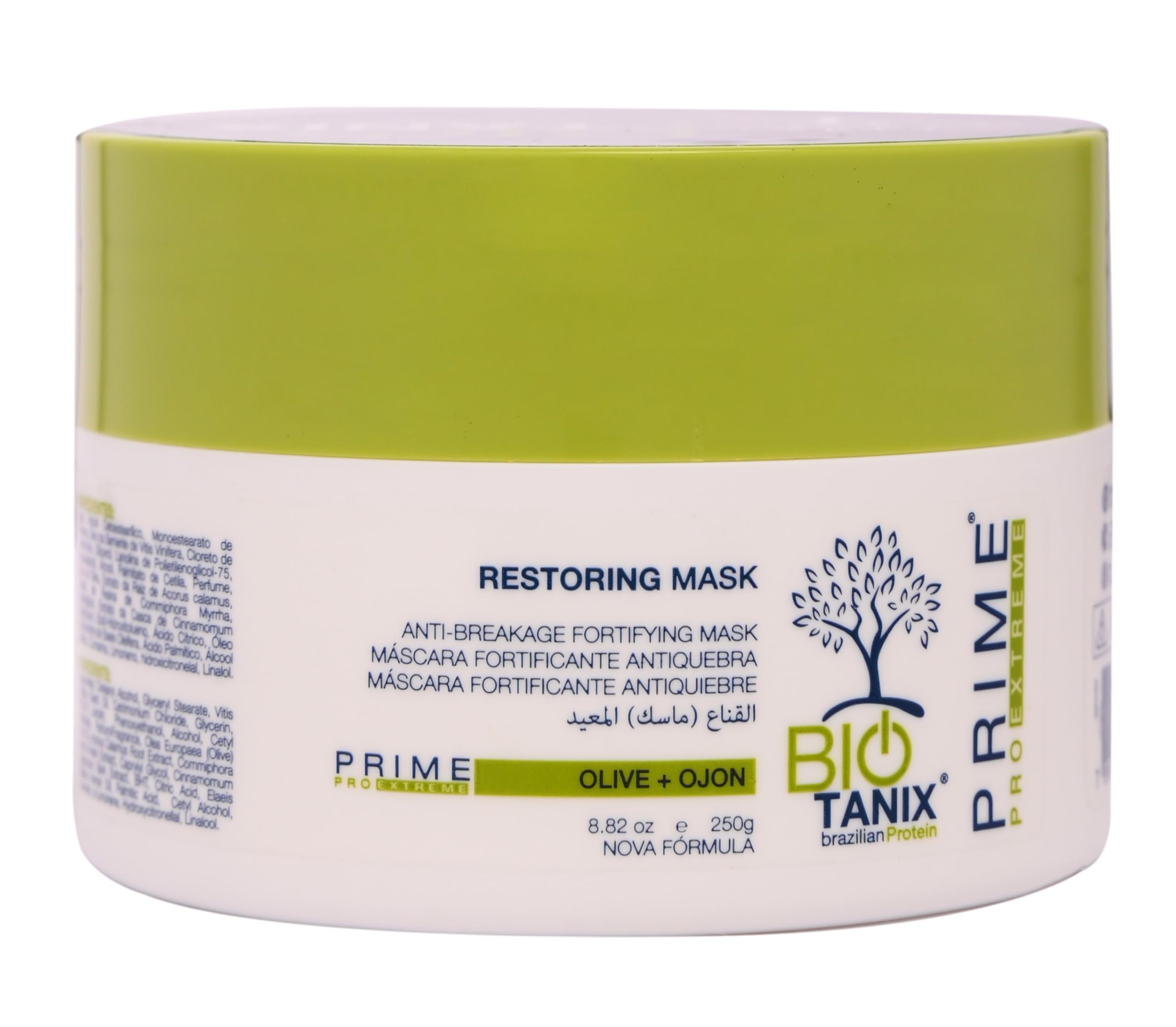 PRIME PRO EXTREME Bio Tanix Brazilian Protein Restoring Mask, Anti-Breakage Fortifying Hair Treatment Mask with Olive and Ojon, 250g-image-49