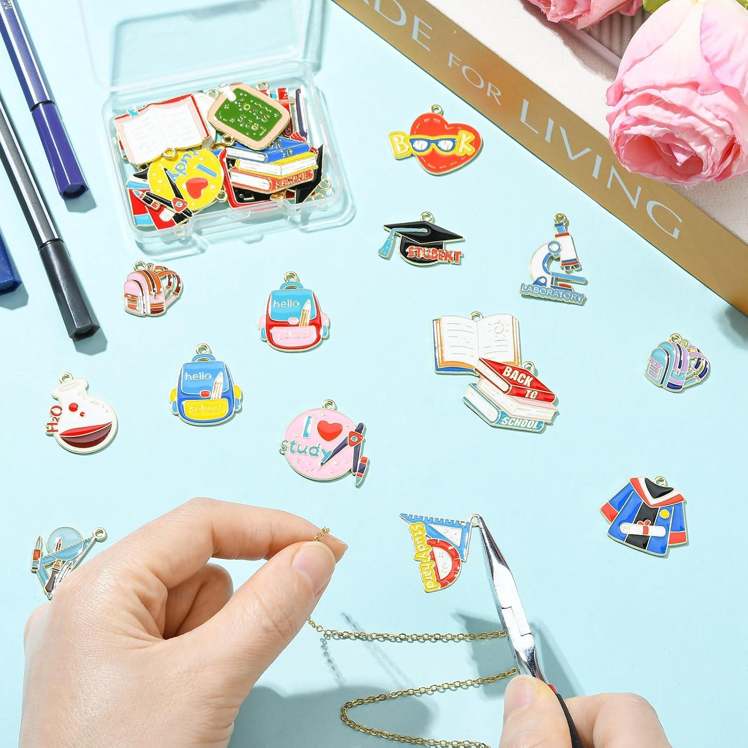 Cute Enamel Charms Colorful Mini Pendant Charms for DIY Bracelet Necklace Crafts Jewelry Making image 5