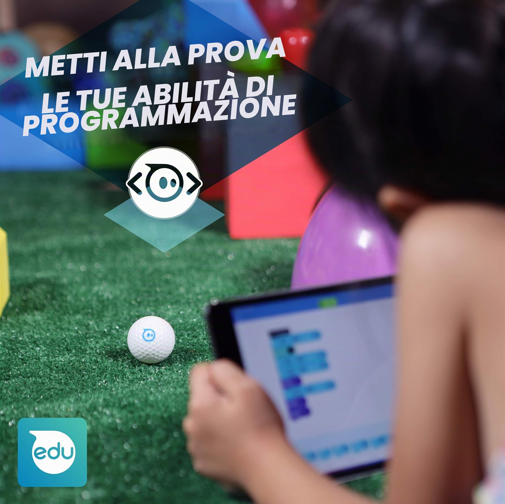 Sphero Mini Golf: Bola de Robot programable con aplicación – Juguete Educativo Stem para niños de 8 años en adelante, Conducir, Juego y código con aplicación Play & Edu, Color Blanco cáscara