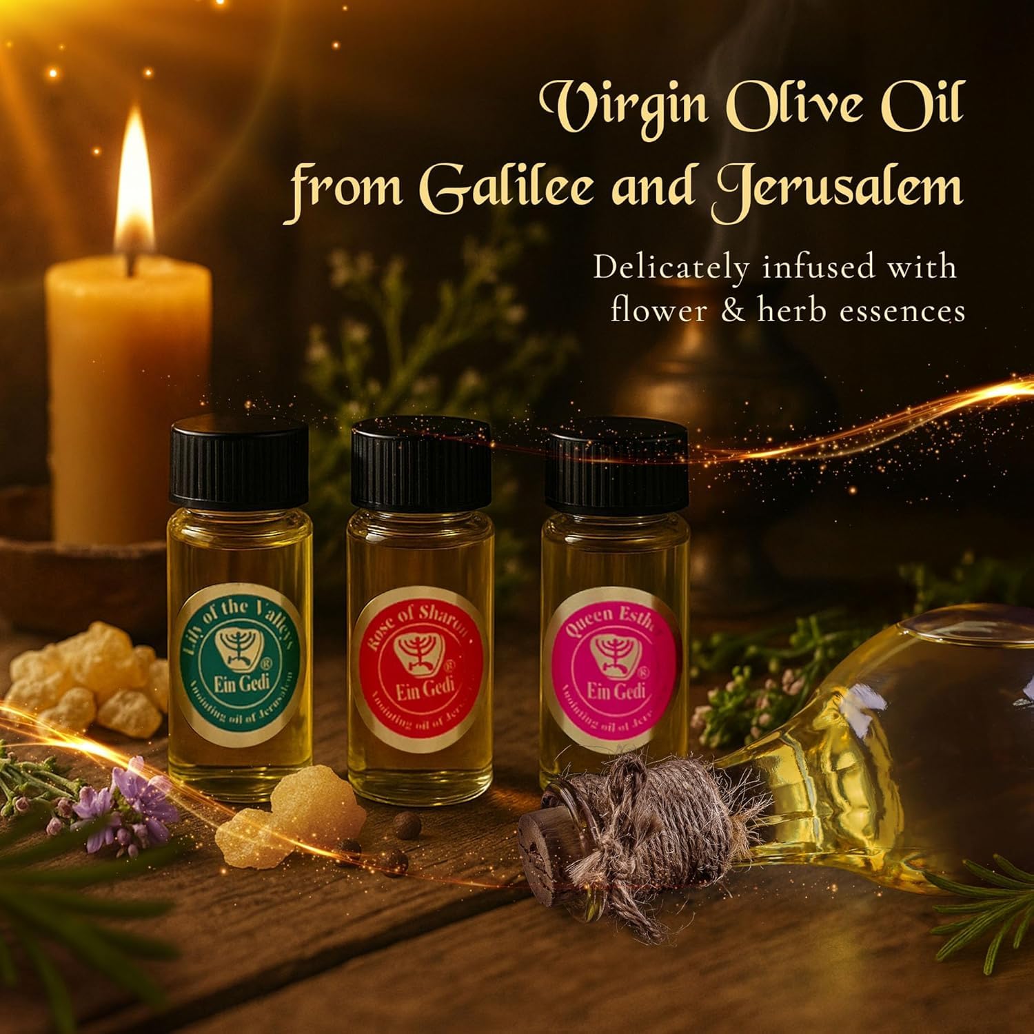 Amazon.com: Set of 3 Anointing Oils from Holyland, with Essential