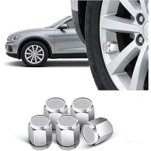 4 pcs Car Tyre Valve Caps for Suzuki Dzire 2018-2024, Resistant Leak-Proof with Gasket Valve Covers Car Tyres Stem Dust Caps,Sliver