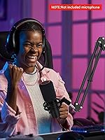 Vista 8 de QuadCast 2 Boom Arm, Mic Arm Microphone Arm for HyperX QuadCast 2 with HyperX QuadCast 2 Pop Filter, 3/8" to 5/8" Adapter, by SUNMON