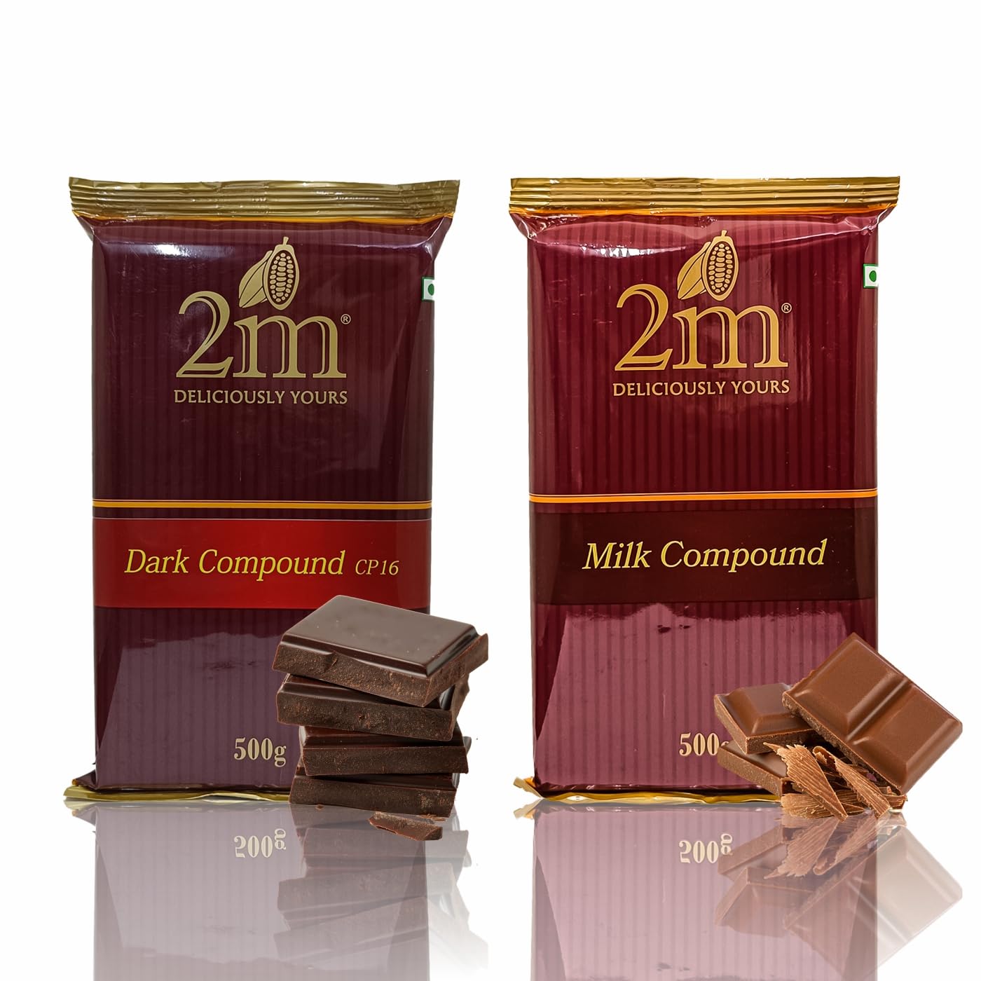 Konfiz M Dark(Cp-16)&Milk Chocolate Compound Slabs-Perfect For Baking,Cake Decorating,Topping,Molding&Dipping(2 Combo Pack,500 Gm Each) (B0CPYHJBKS) Amazon Price History, Amazon Price Tracker