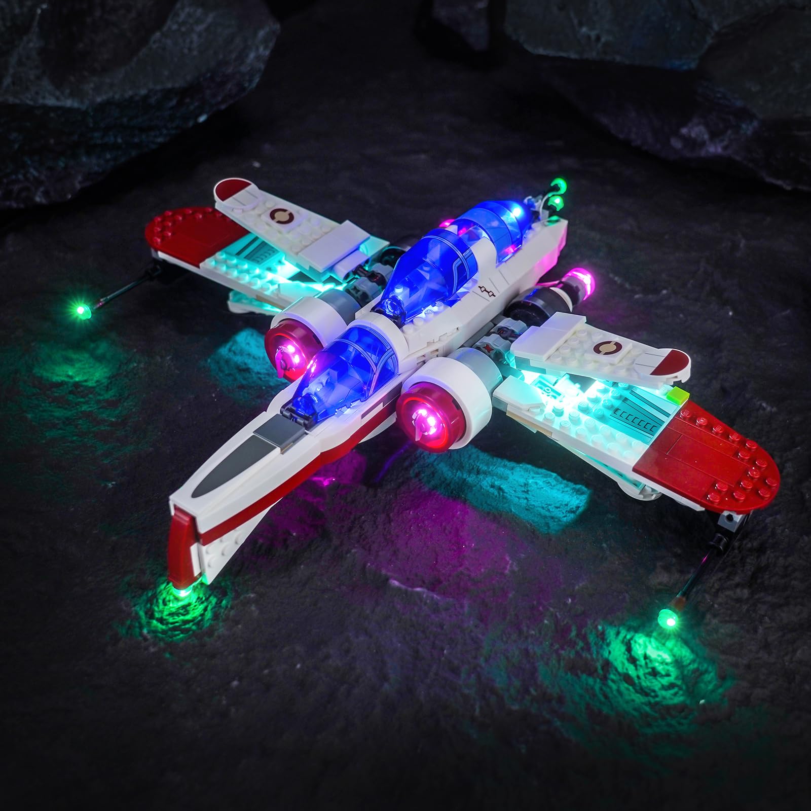 LocoLee Light kit Compatible with Lego ARC-170 Starfighter - No Model Only Light, LED Lighting Accessories Compatible with Lego ARC-170 Star Fighter