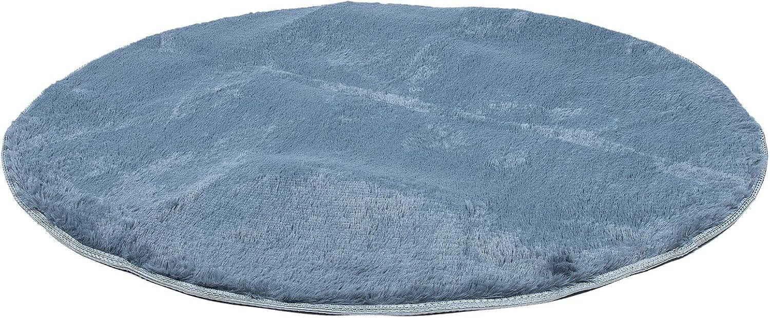 KESYOO Drum Mat 1.2m Diameter Anti-Skid Soundproofing Carpet Pad for Drum Kits and Piano, Multi-Functional Acoustic Panel Rug in Soft Gray for Home Studio Use
