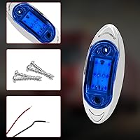 Vista 3 de Luz LED de marcador de remolque lateral de camión, 6 LED, lámpara de marcador de liquidación para camiones resistentes, remolques, caravanas