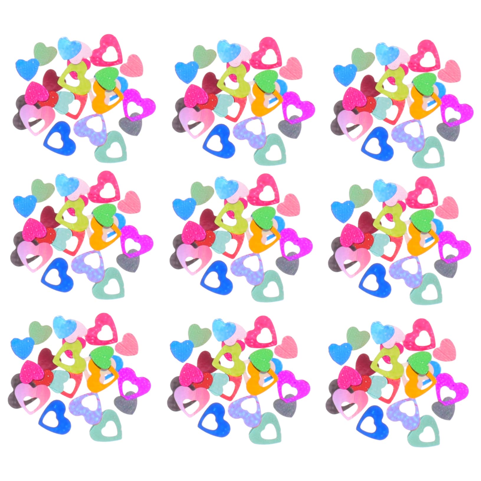 FOMIYES 4 Set Di Paillettes Per Unghie A Forma Di Cuore Glitter Per Unghie Forniture Per Nail Art Per Donne 2 Scatole*4