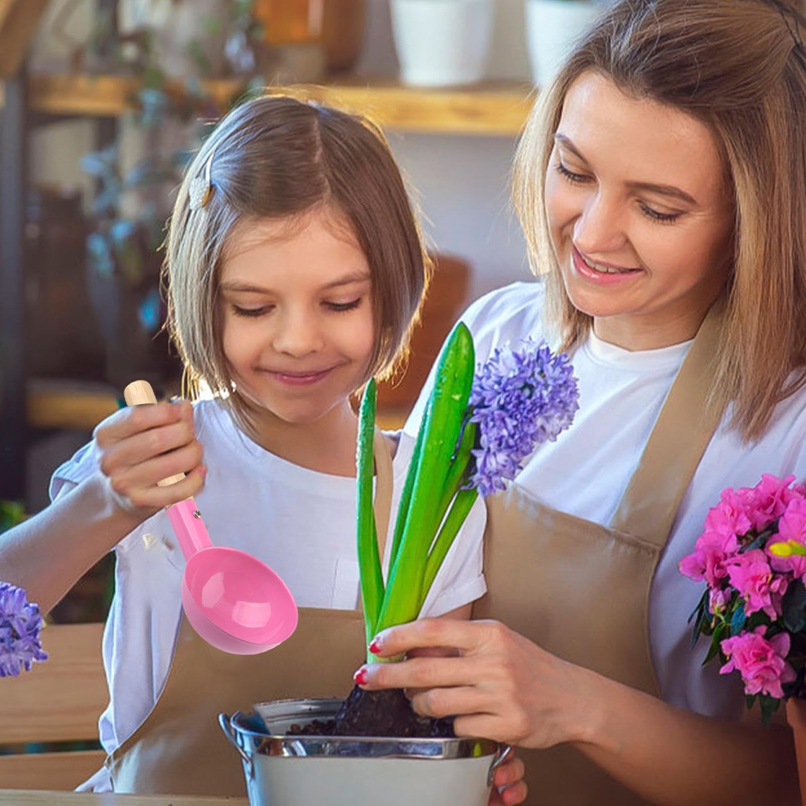Juego De Jardinería para Niños - Herramientas Infantiles con Mangos de Madera y Rastrillo - para Plantar, Remover y en Jardín | para Aflojar Plantar Niñas Niños Exterior Patio Piscina