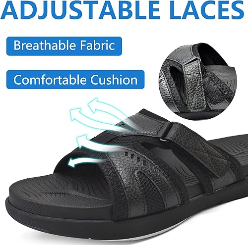 Miniatura 4 de COFACE Sandalias de recuperación deportiva para hombre, fascitis plantar, suaves, ligeras, ortopédicas