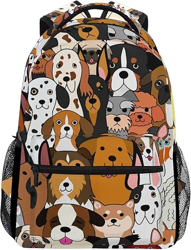 Vista 13 de ALAZA Elegante mochila grande personalizada portátil iPad Tablet viaje mochila escolar con múltiples bolsillos, Zorro, Computadora portátil